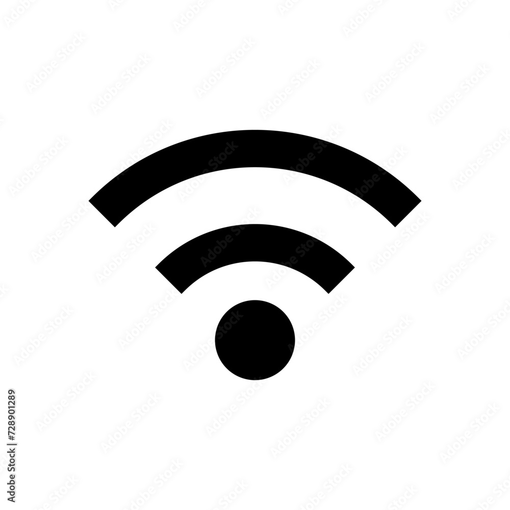 Wifi icon vector. signal vector icon. Wireless icon vector Wifi icon vector. signal vector icon. Wireless icon vector