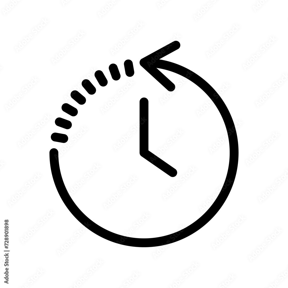 History icon vector. recent event history History icon vector. recent event history