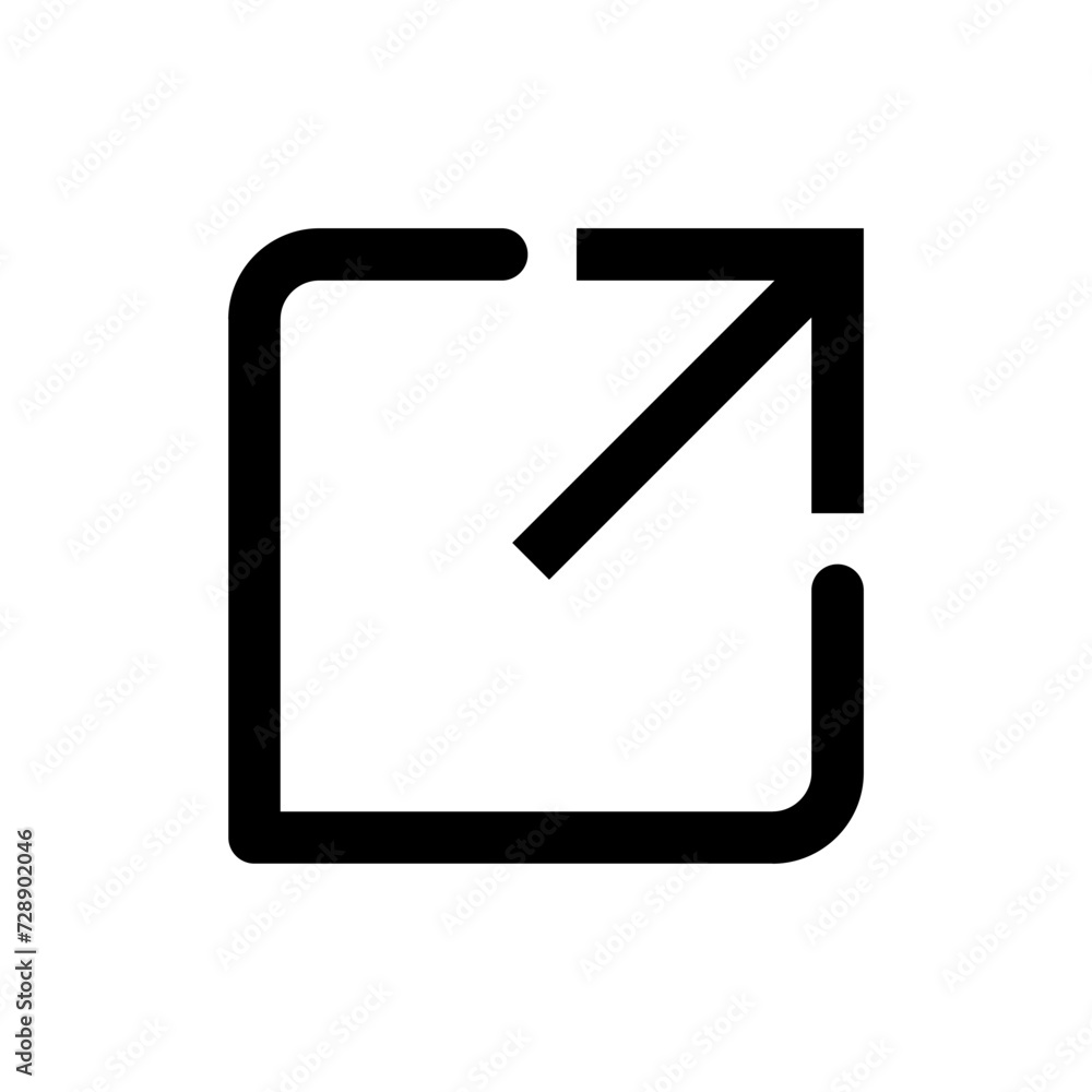 External link icon vector. link icon vector. hyperlink symbol External link icon vector. link icon vector. hyperlink symbol