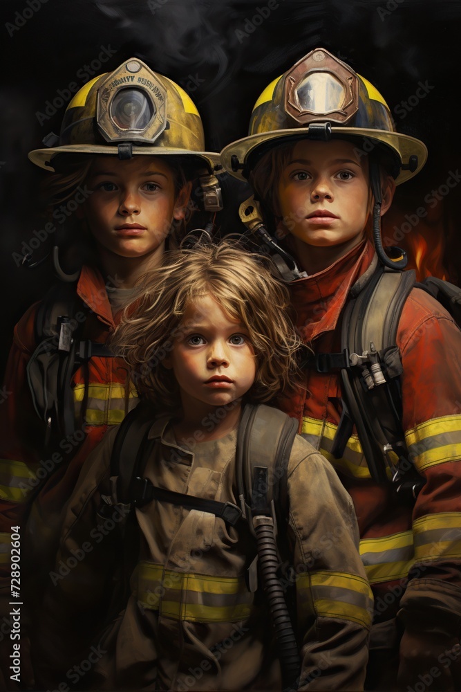 child firefighter child firefighter