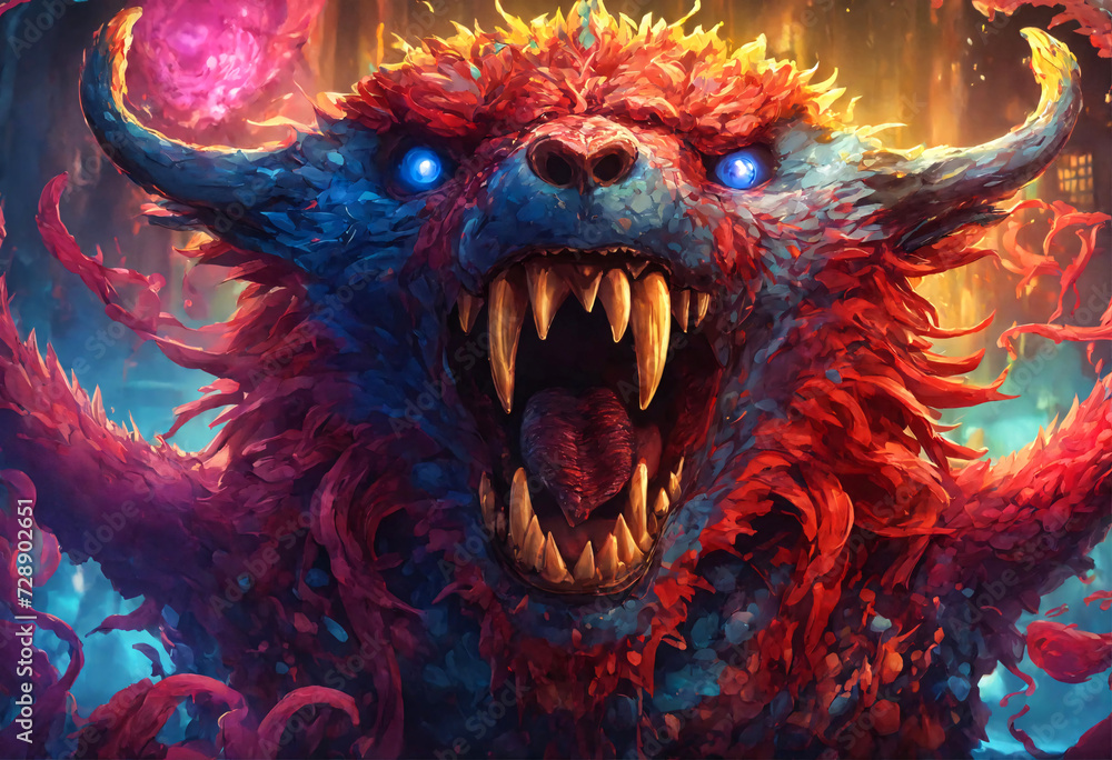 Monster virus. Angry virus in the form of an angry toothy bearly monstrous character. Monster virus. Angry virus in the form of an angry toothy bearly monstrous character.