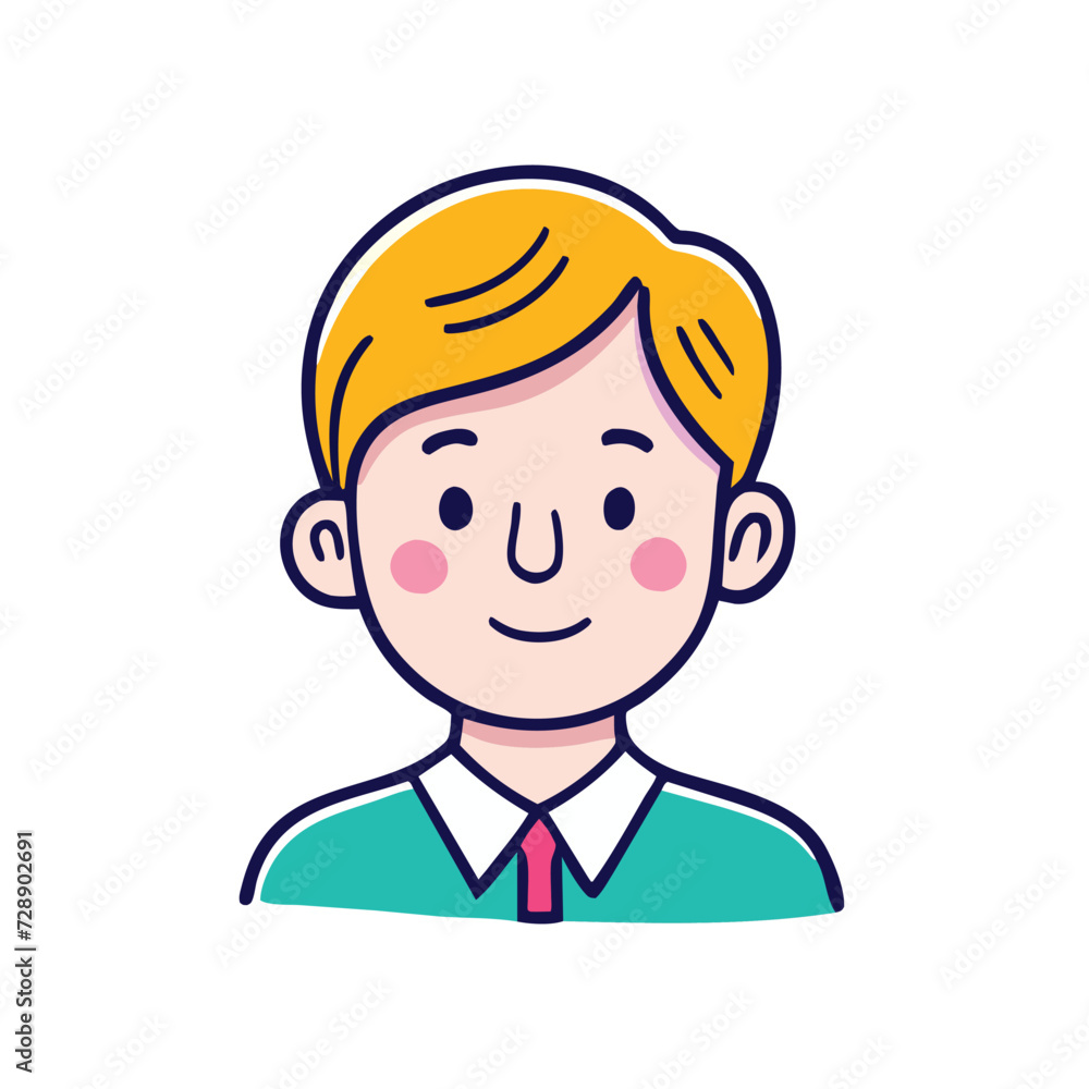 Face Avatar Vector Icon Illustration