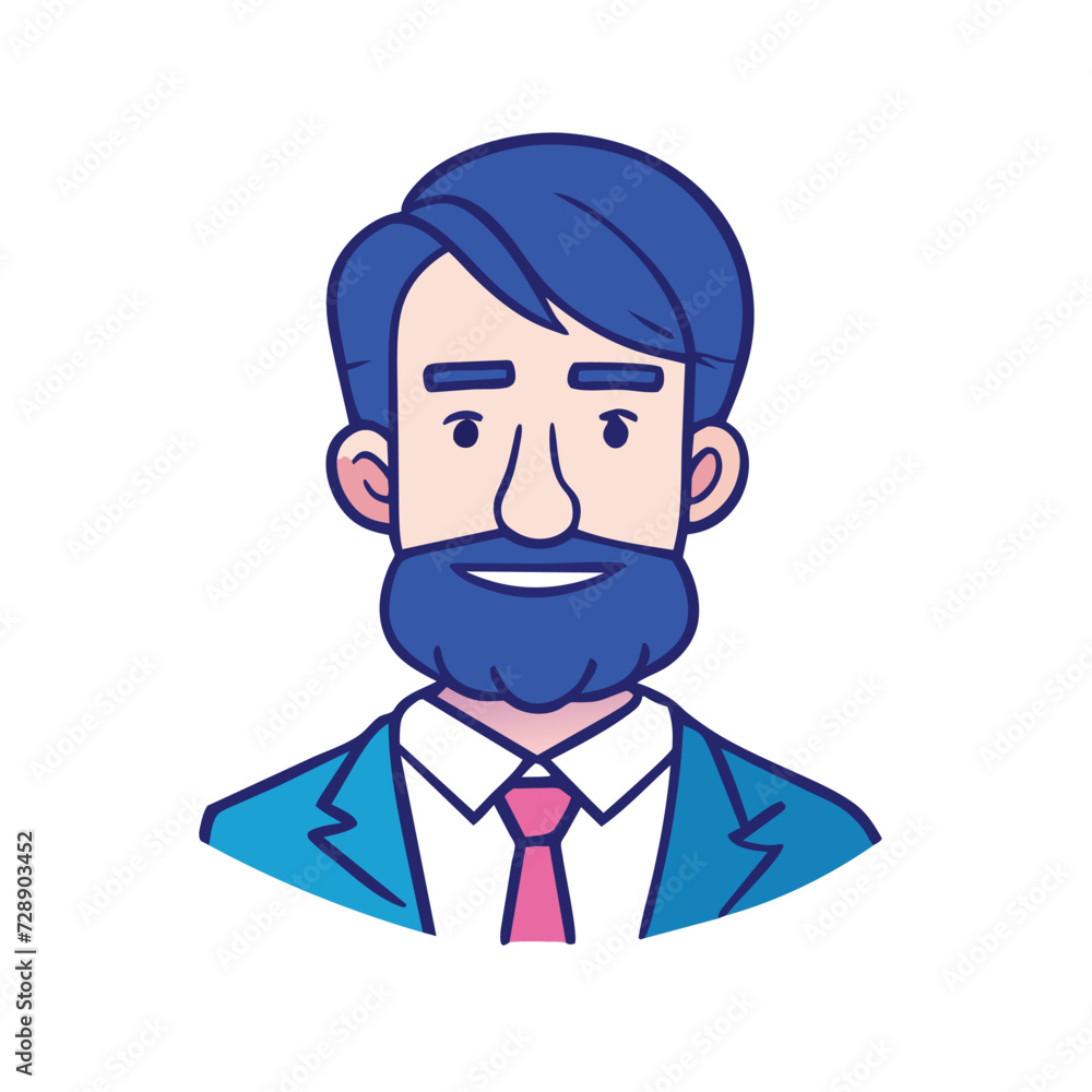 Face Avatar Vector Icon Illustration