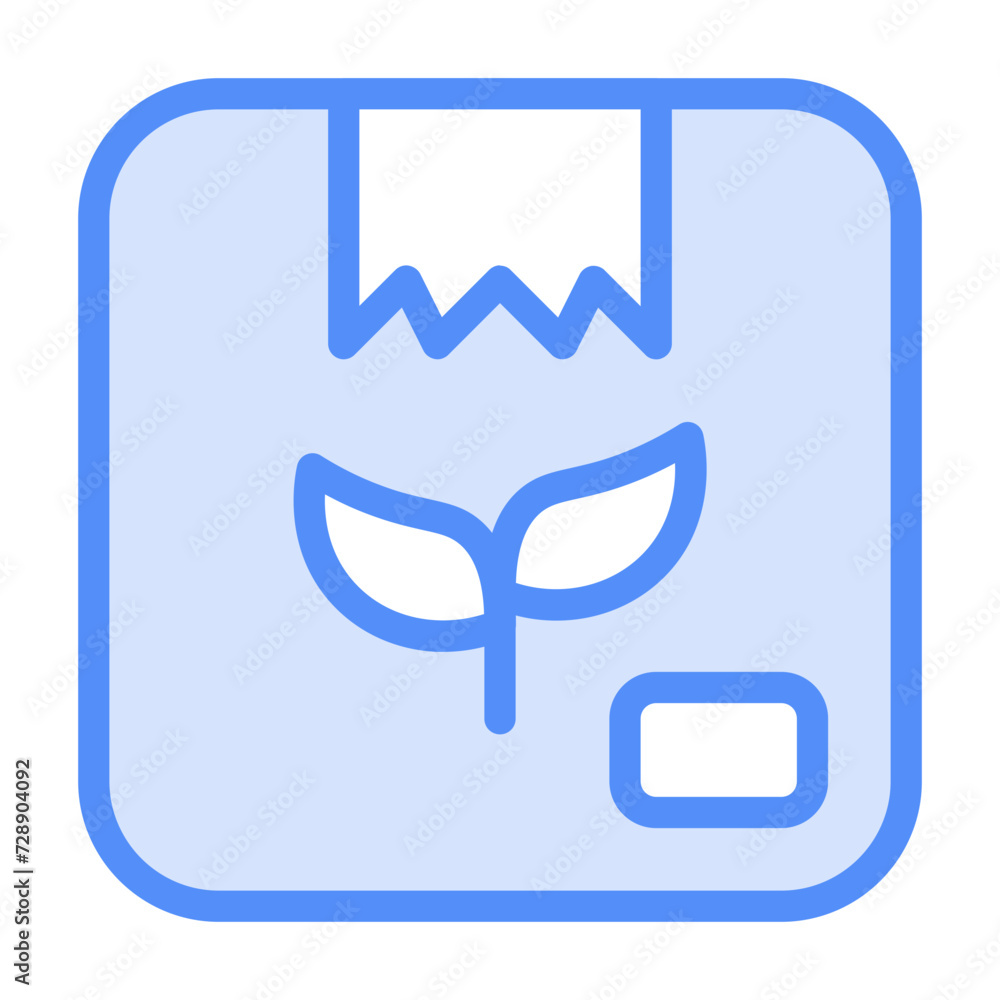 Eco friendly box package icon with lineal style Eco friendly box package icon with lineal style