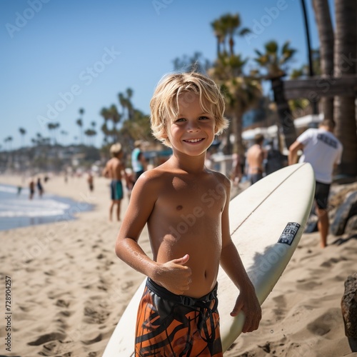 baby surfer