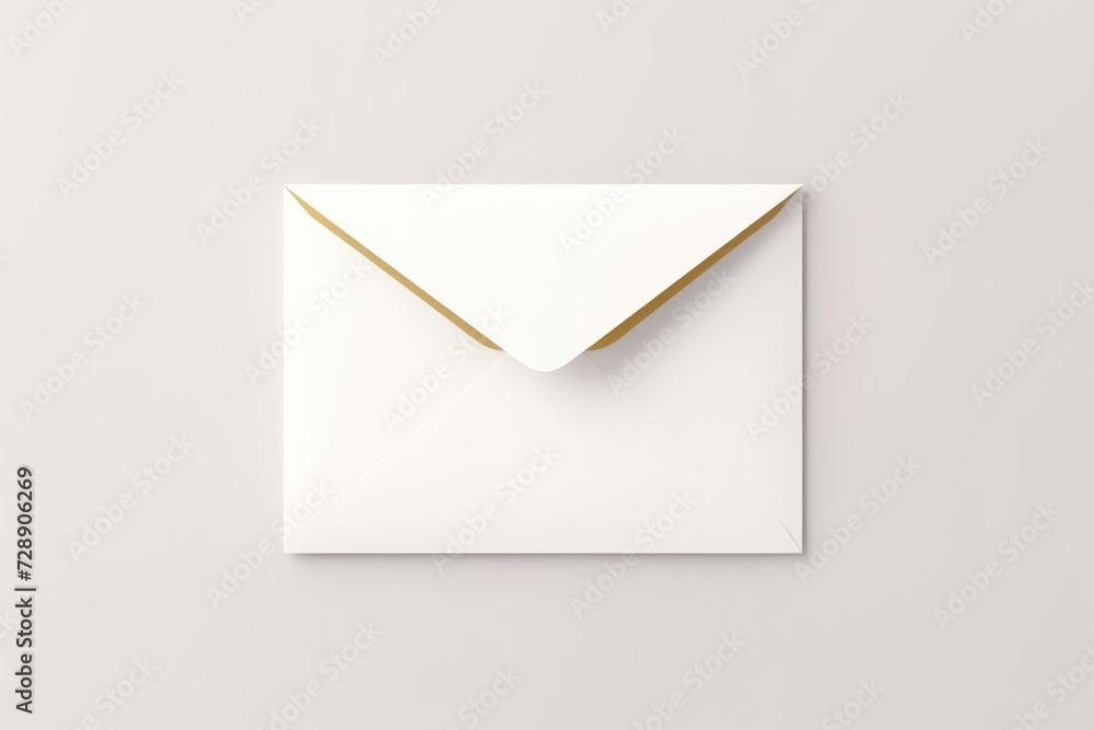 Blank white paper envelope template mock up with copy space for advertiser Blank white paper envelope template mock up with copy space for advertiser