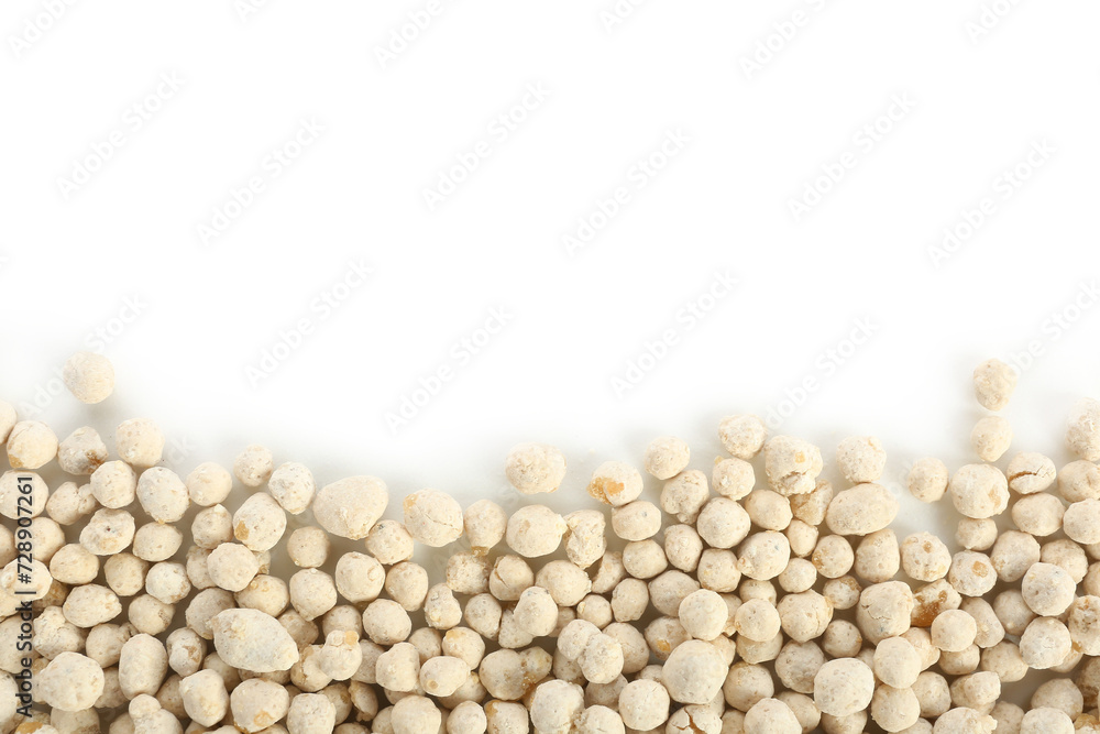 Granular fertilizer isolated on white background Granular fertilizer isolated on white background