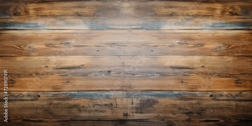 Closeup of aged wooden texture with vintage floor and rustic table top, providing room for text.
