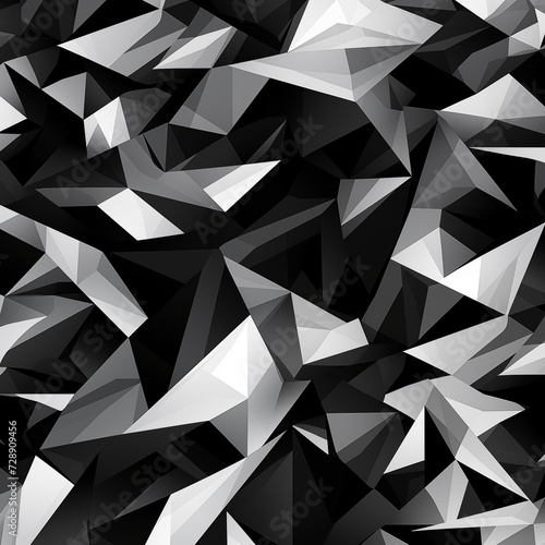 an urban camouflage pattern made of geometric shapes using black gray and white colors, ultra high resolution 8k