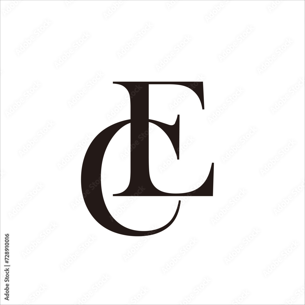 Print EC letter logo design for your company name and brand Print EC letter logo design for your company name and brand