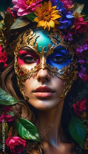 woman in carnival mask © Netizen