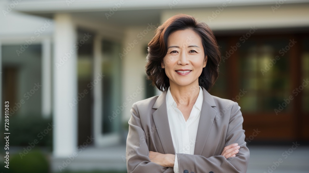 Female real estate agent Female real estate agent