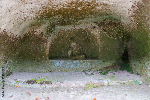 Kannon Statue at Nagaoka Hyakuana Burial Mound, Nagaoka, Utsunomiya, Tochigi, Japan