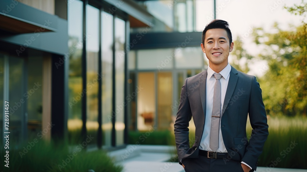 Male real estate agent Male real estate agent