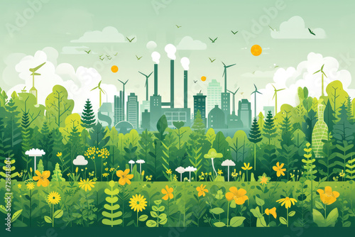 Environmental Sustainability: Companies engage in environmentally responsible practices, such as reducing carbon emissions, conserving energy, minimizing waste, and adopting sustainable sourcing photo
