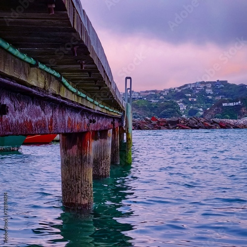 Down Alongside the Wharf at Dusk