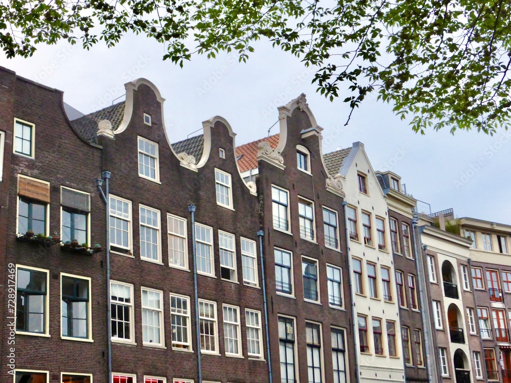 Typical architecture of Amsterdam, Netherlands