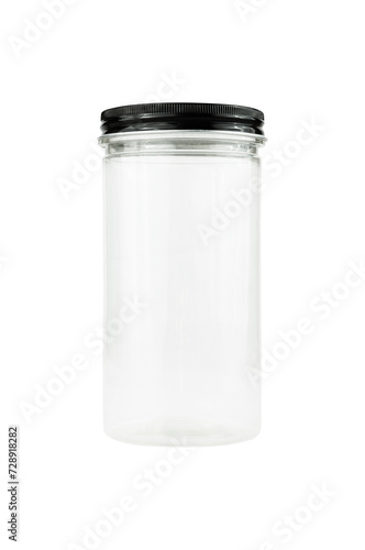 empty glass jar isolated element