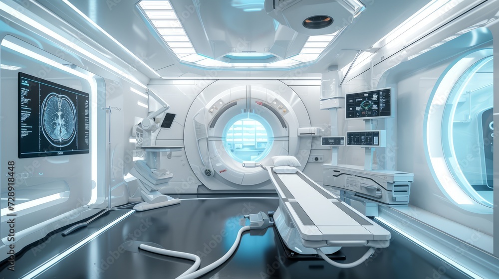 The infirmary of the future, filled with indoor medical equipment, The infirmary of the future, filled with indoor medical equipment,