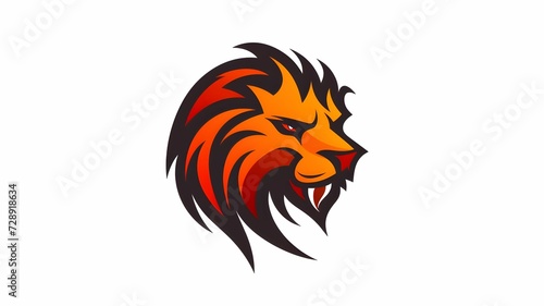 Wallpaper Mural low poly lion vector isolated with smoke illustration Torontodigital.ca