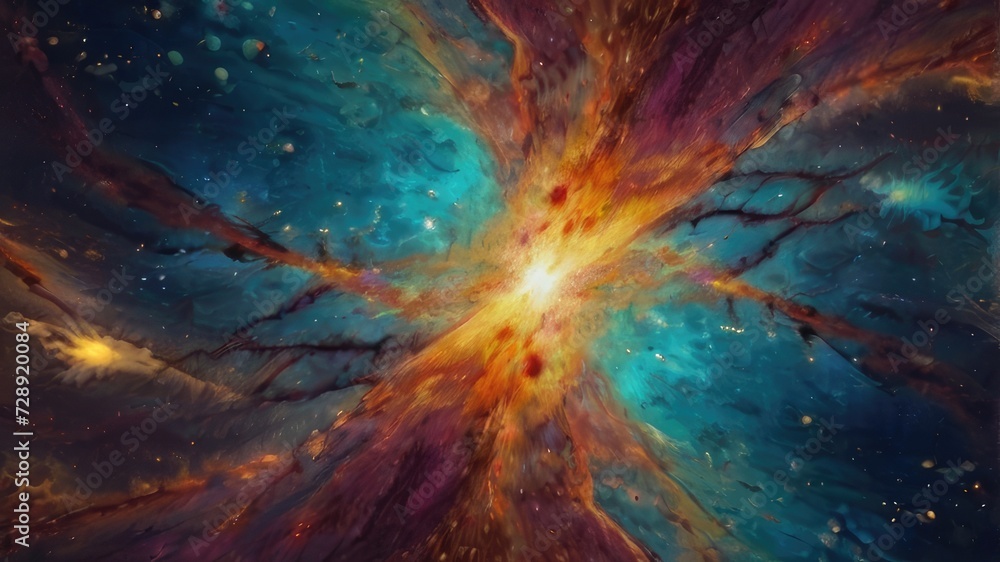 abstrct colorfull galaxy star space liquid background  