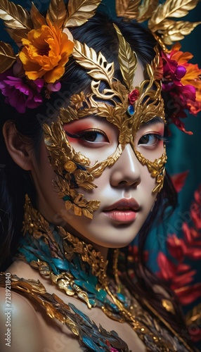 woman in carnival mask © Netizen