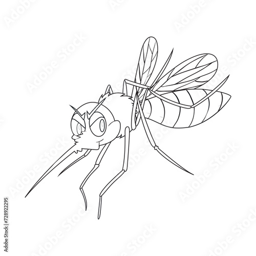 Make a Professional Mosquito Vector Line Art