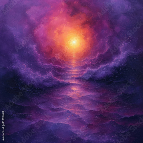 Dreamy Dusks: Purple and Orange Sunsets in Paintings