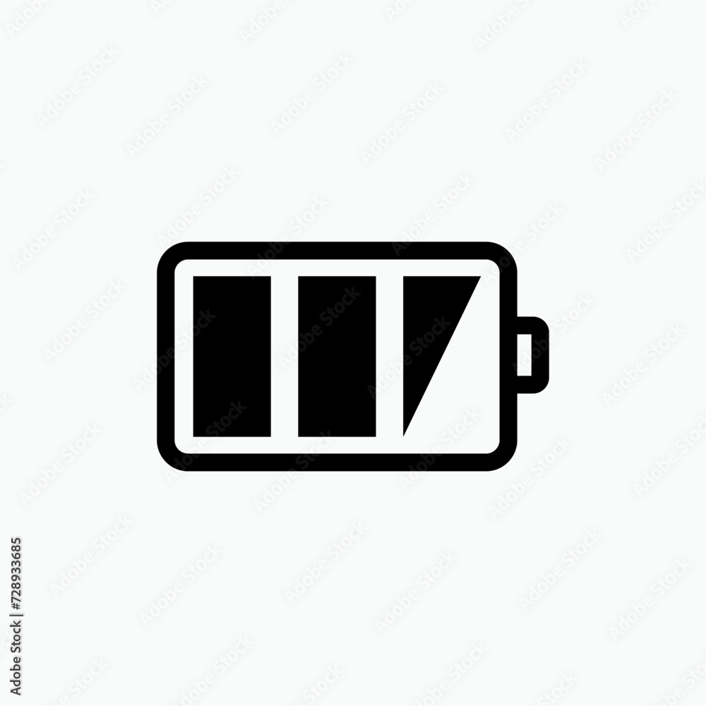 Battery Icon. Power, Energy Symbol. Applied for Design, Presentation, Website or Apps Elements. Battery Icon. Power, Energy Symbol. Applied for Design, Presentation, Website or Apps Elements.