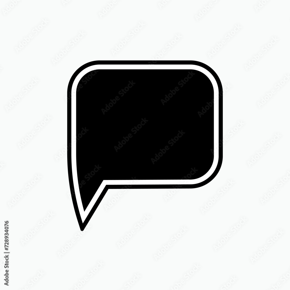 Bubble Speech Icon. Talk, Chat Illustration. Applied as Trendy Symbol for Design Elements, Websites, Presentation and Application - Vector. Bubble Speech Icon. Talk, Chat Illustration. Applied as Trendy Symbol for Design Elements, Websites, Presentation and Application - Vector.