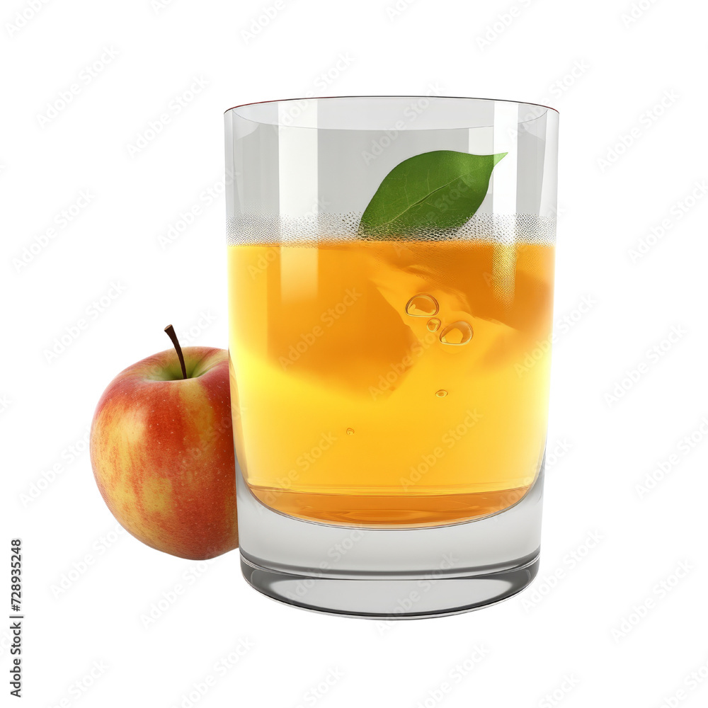 Apple Juice PNG Cutout, Generative AI Apple Juice PNG Cutout, Generative AI