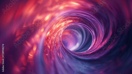 Abstract swirling vortex in purple and pink hues, suitable for backgrounds or concepts of motion, energy, and fantasy.