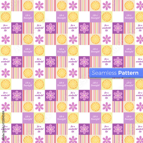 Fototapeta Naklejka Na Ścianę i Meble -  Abstract asian floral pattern. leaf, Oriental, Scandinavian, Chinese, Japanese, Morocco, Meadow, Wildflower. For wallpaper, wrapper, textiles, fabric, souvenirs, surface. Seamless pattern vector.