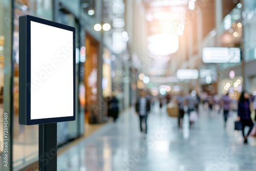 Blur background,Blur image of shopping mall and bokeh light.