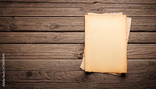 Vintage Paper Texture on Rustic Wood: High Resolution