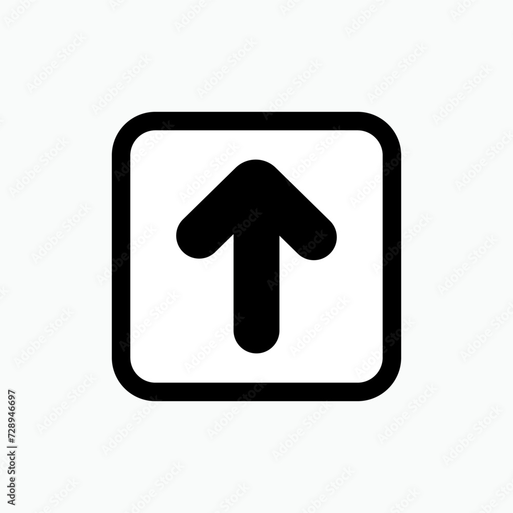 Side Up Icon. Goods Handling Rule Symbol - Vector. Side Up Icon. Goods Handling Rule Symbol - Vector.