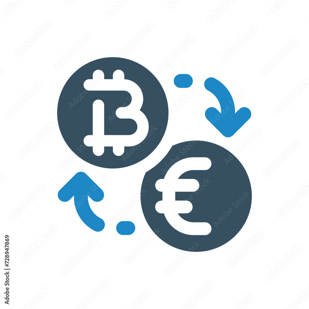 crypto exchange icon vector illustration crypto exchange icon vector illustration