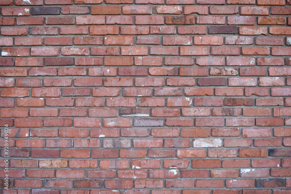 Obraz premium Red brick wall.
