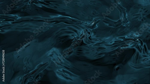 Animation of slow moving caustic light ripples on black background seen from underneath water surface