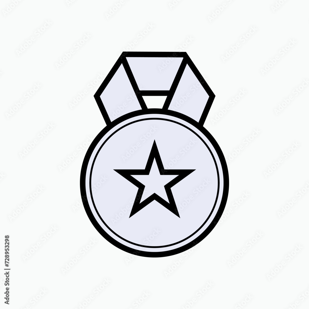 Medal Icon. Award, Winner. Applied as a Trendy Symbol for Design Elements, Presentations, and Web Apps. Medal Icon. Award, Winner. Applied as a Trendy Symbol for Design Elements, Presentations, and Web Apps.