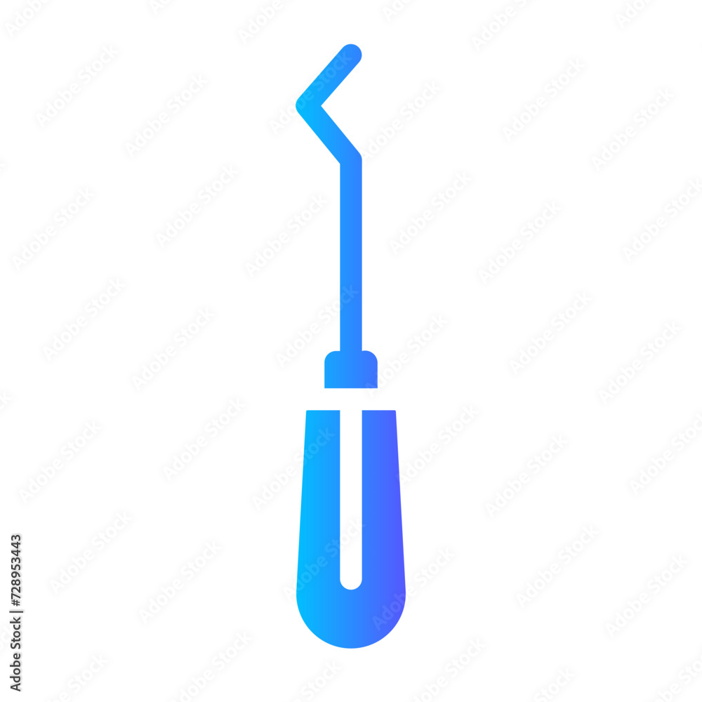 Fototapeta premium dental probe Gradient icon