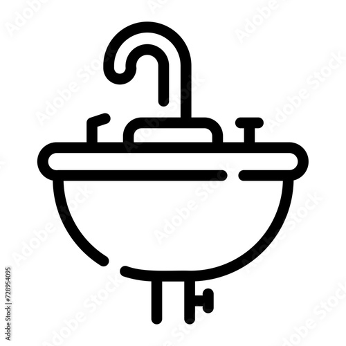 sink Line Icon