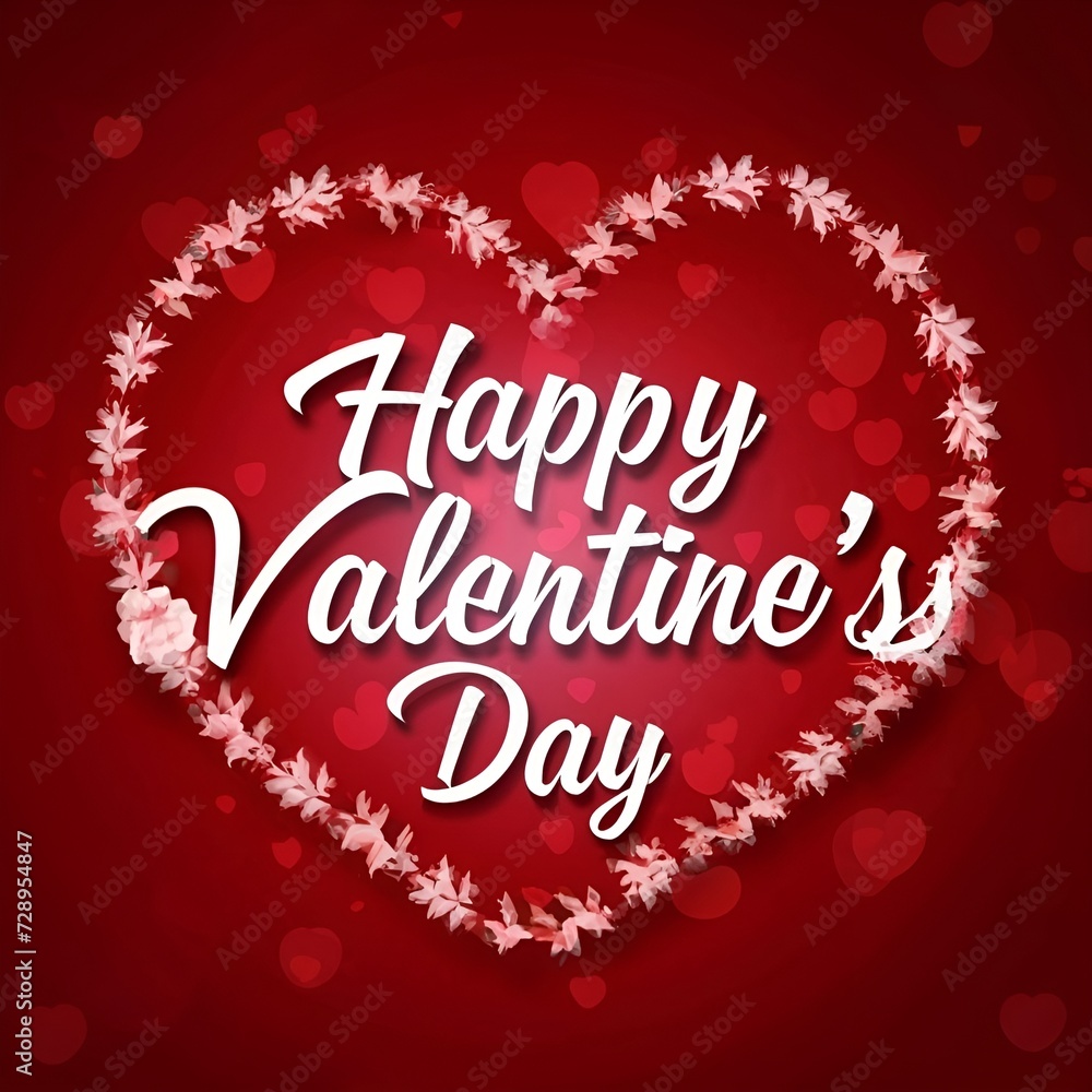 happy valentine day wallpaper with lots of heart shaped hearts Generative AI happy valentine day wallpaper with lots of heart shaped hearts Generative AI