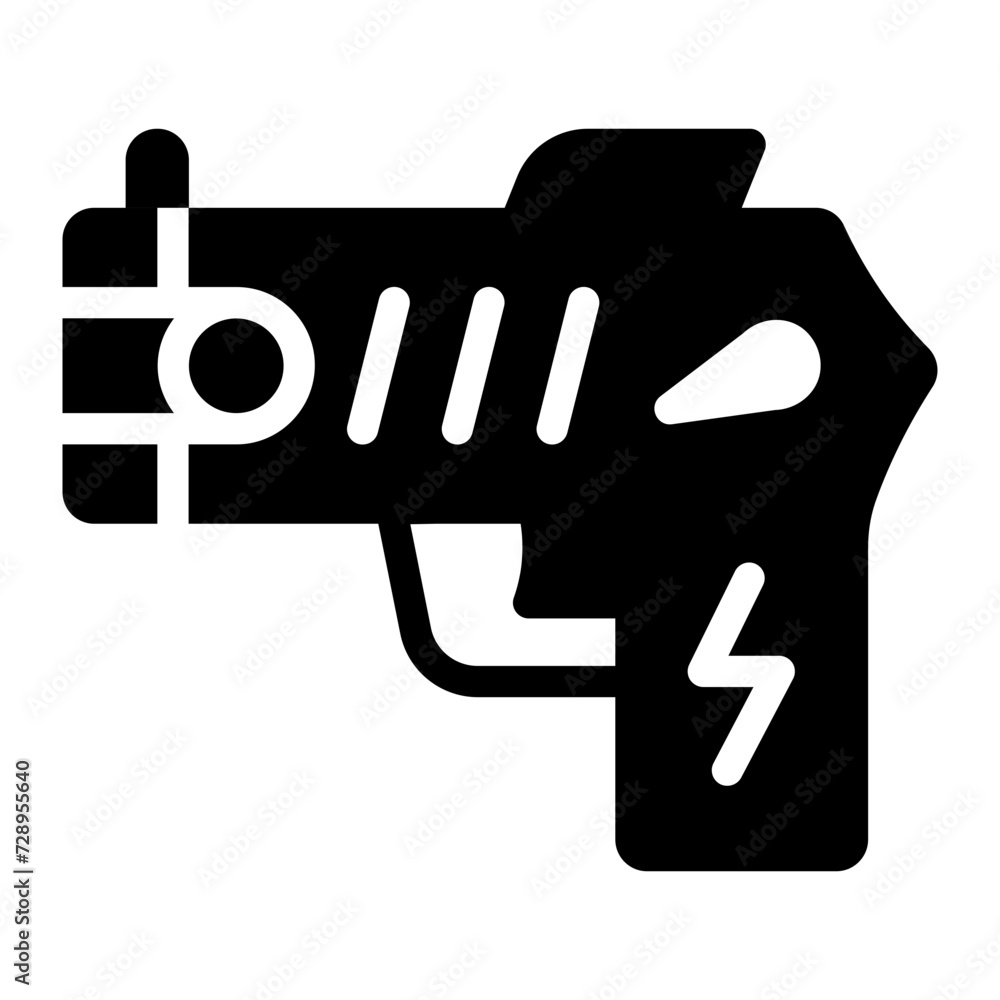 Taser Gun electric icon