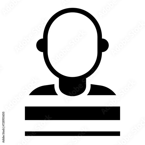 Prisioner people icon