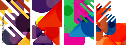 Geometric elements abstract backgrounds for wallpaper, business card, cover, poster, banner, brochure, header, website