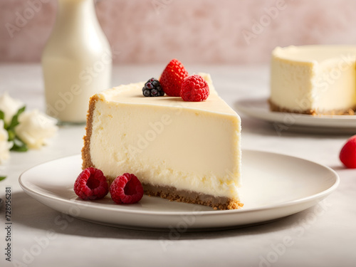 Cut out berry cheesecake