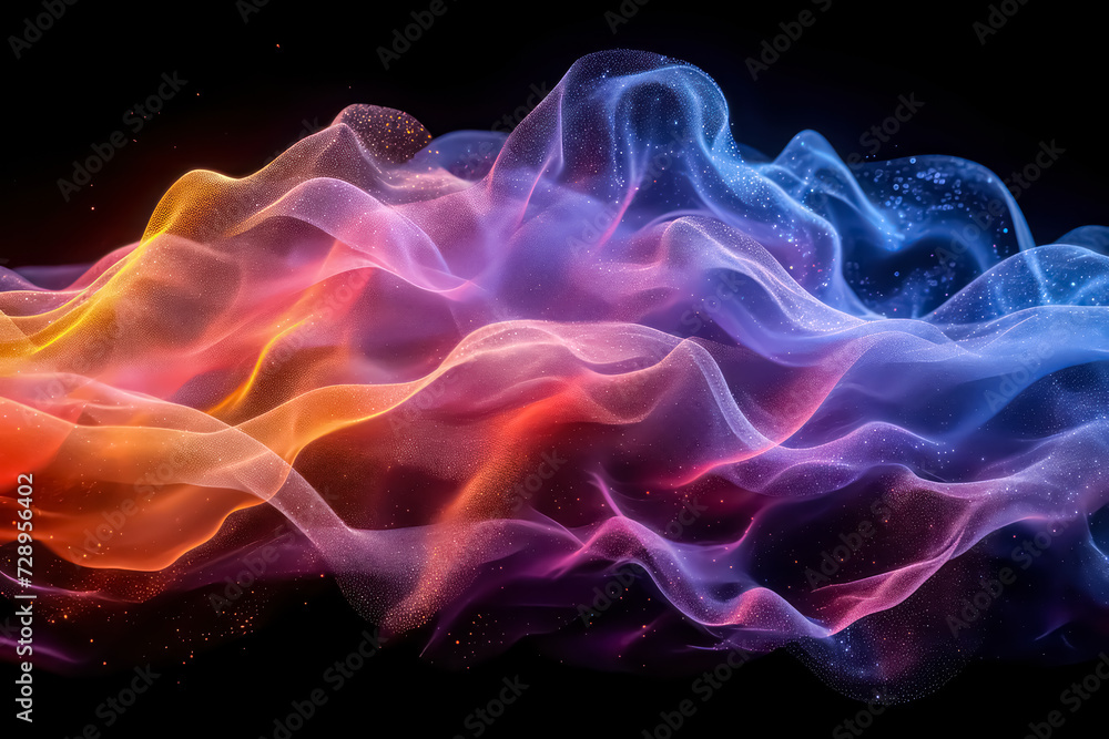 Obraz premium Wallpaper Illustration Colorful Lines Abstract