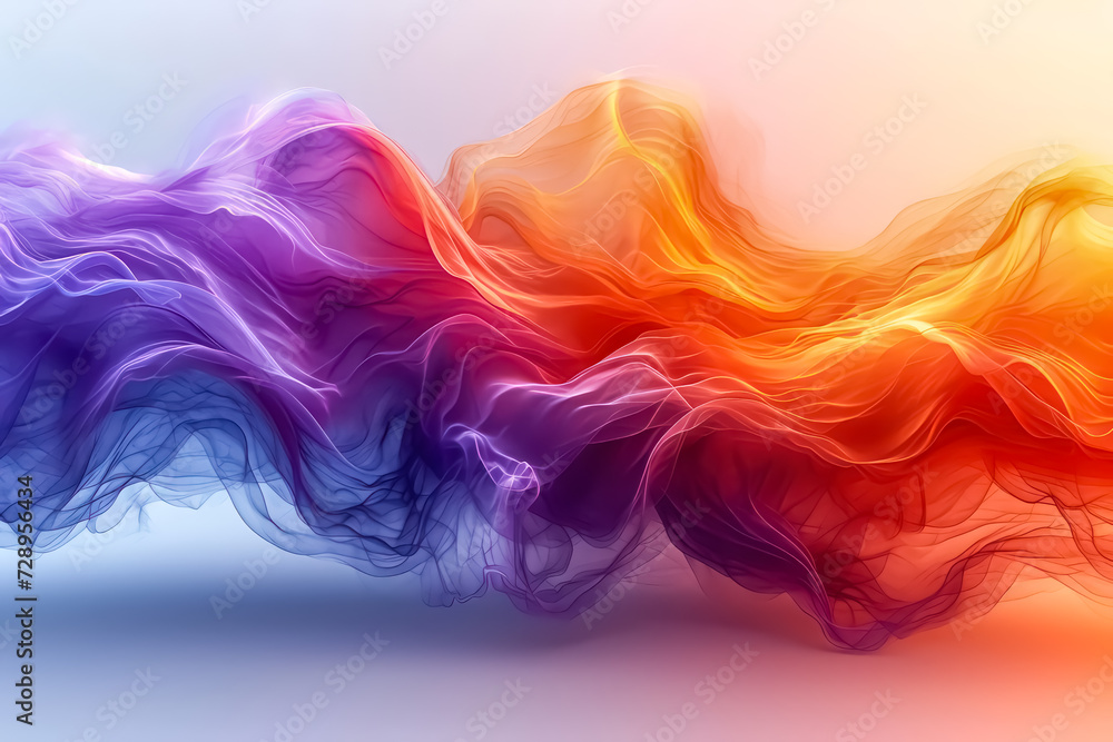 Fototapeta premium Colorful Lines Waves Abstract Patterns