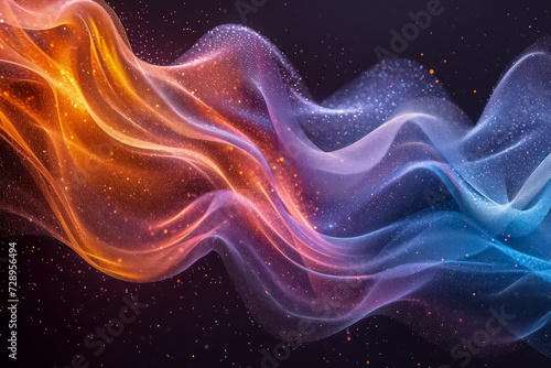 Colorful Lines Abstract Art AI Background © Az_Background